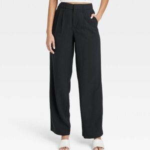 It’s A New Day Women’s High Rise Straight Leg Black Trousers - size 2